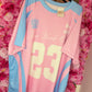 T-shirt New York Roze Plus Size Maat 48 t/m 54