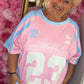 T-shirt New York Roze Plus Size Maat 48 t/m 54