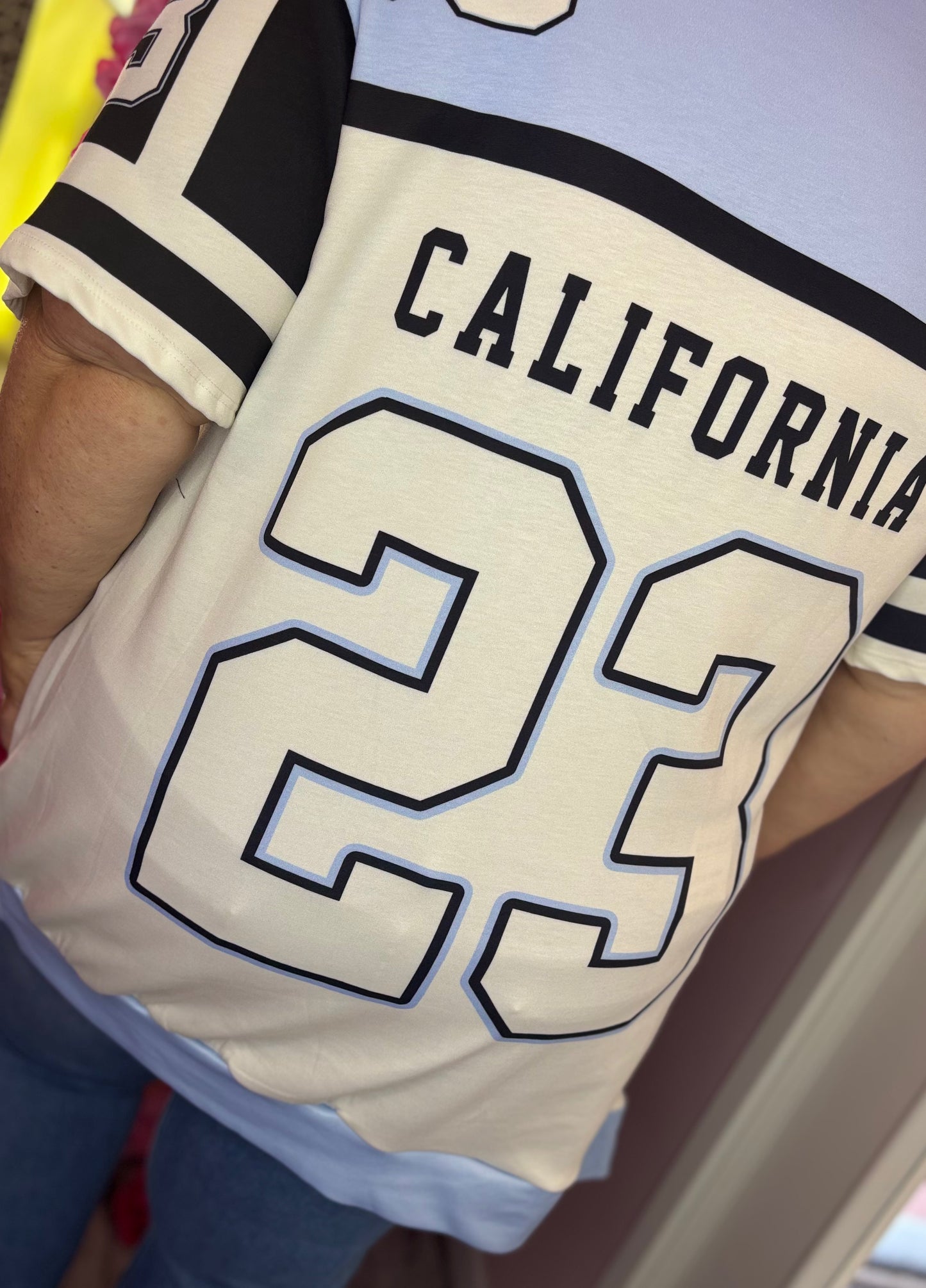 Lang T-shirt/Jurk Cali 23 Blauw Maat 48 t/m 54