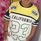 Lang T-shirt/Jurk Cali 23 Geel Maat 48 t/m 54