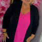 Vest Travel Zwart Plus size Maat 48 t/m 56