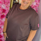 Comfy Set Perfect XL Korte Broek Bruin Plus Size maat 46 t/m 52