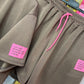 Comfy Set Perfect XL Korte Broek Bruin Plus Size maat 46 t/m 52