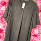 Blouse Pof Mouw Bruin Plus Size maat 48 t/m 54