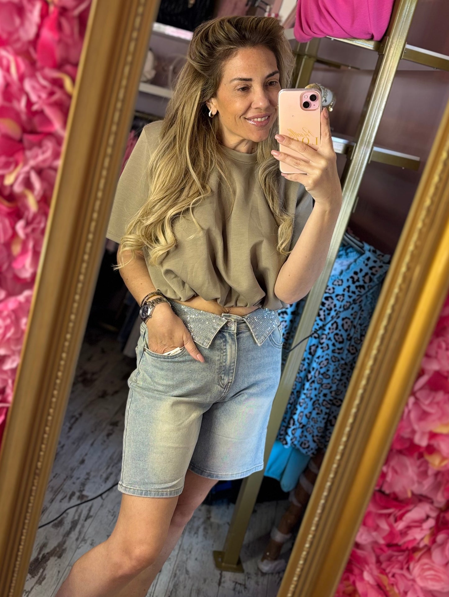 Jeans Bermuda Glam maar 34 tot 42