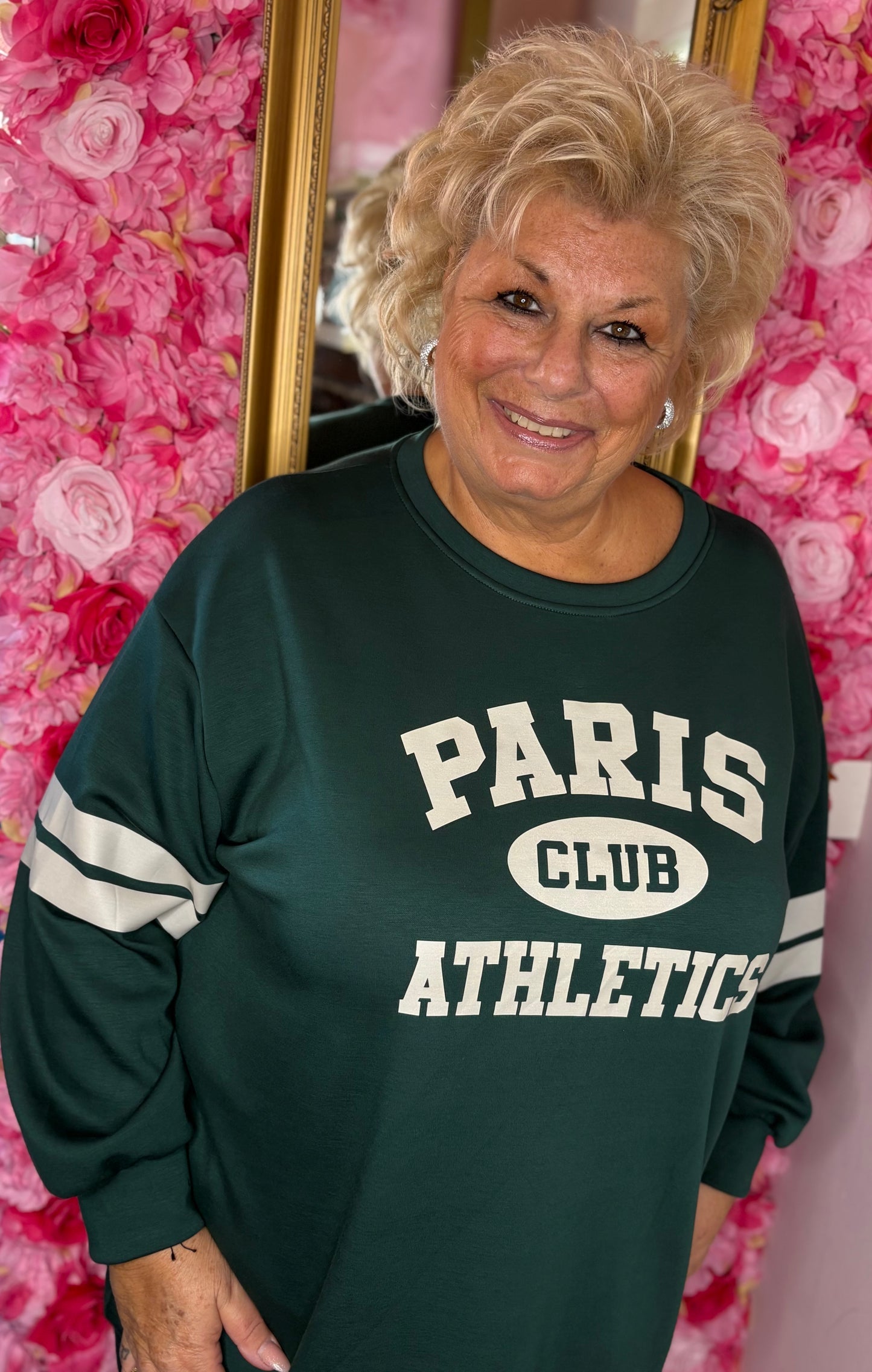 Sweater Paris Groen Plus Size Maat 48 t/m 54