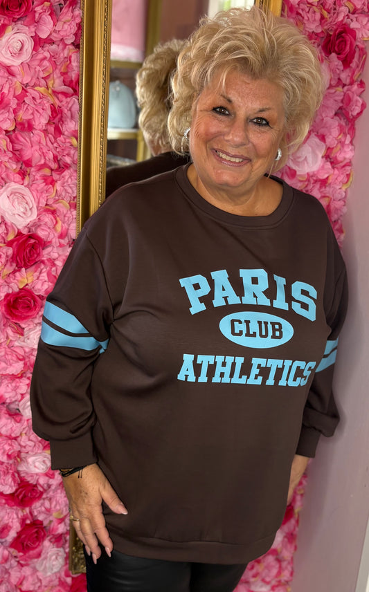 Sweater Paris Bruin Plus Size Maat 48 t/m 54