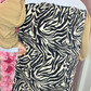 Lange Jurk All In One Zebra Plus Size Maat 44 t/m 52