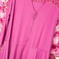 Lange Blouse kant Plus Size Fuchsia Maat 48 t/m 54