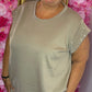 Comfy Set Parel Korte Broek Taupe Plus Size maat 48 t/m 54