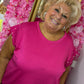 Comfy Set Parel Korte Broek Fuchsia Plus Size maat 48 t/m 54