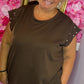Comfy Set Parel Korte Broek Bruin Plus Size maat 48 t/m 54