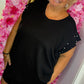 Comfy Set Parel Korte Broek Zwart Plus Size maat 48 t/m 54