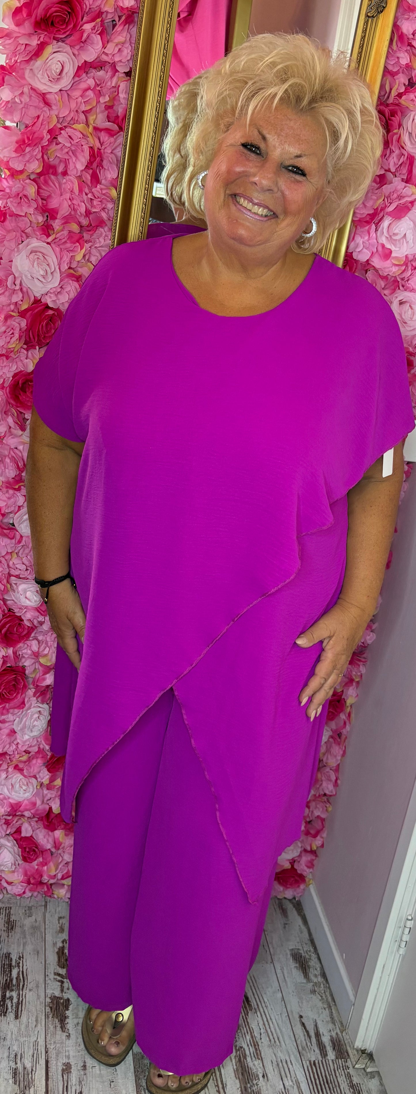 Set Emma Paars Plus Size maat 48 t/m 54