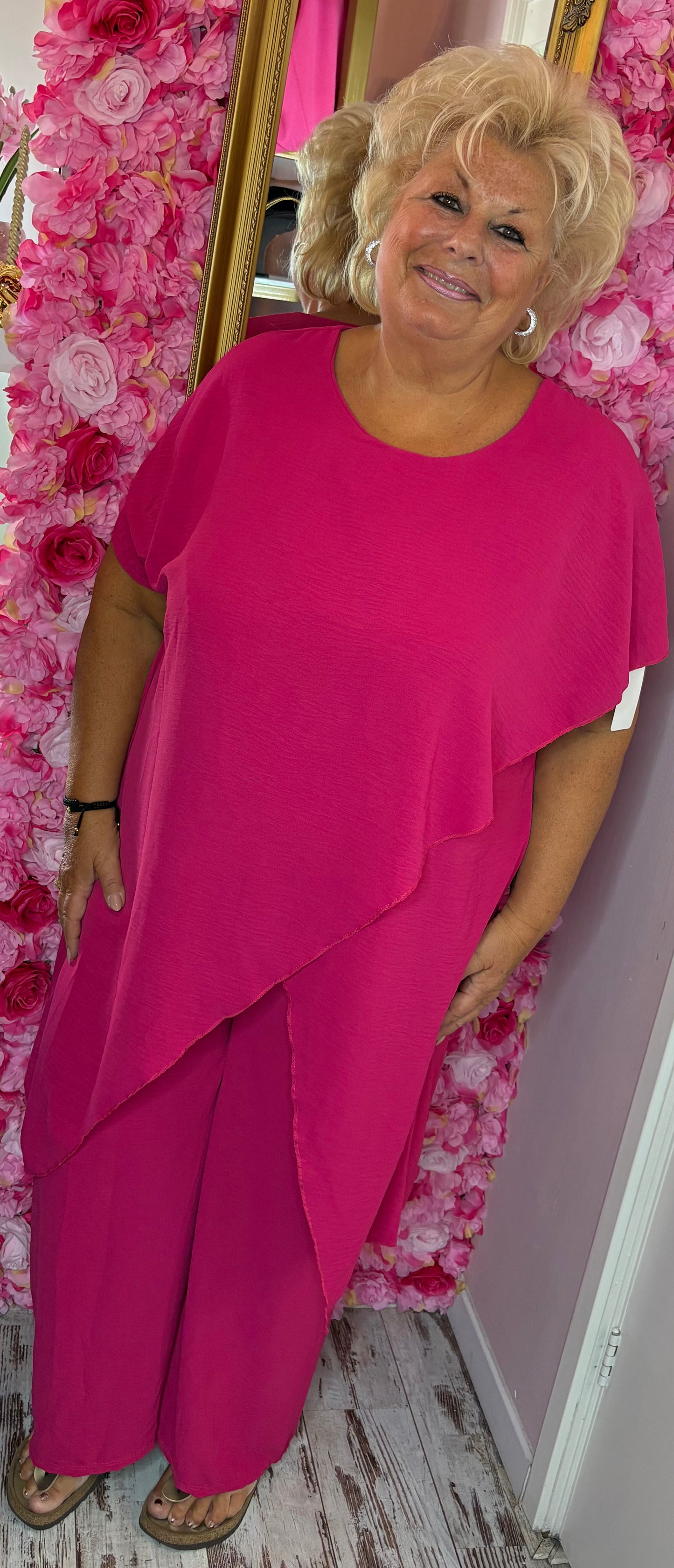 Set Emma Fuchsia Plus Size maat 48 t/m 54