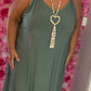 Lange Jurk Holiday Leger Groen Plus Size Maat 48 t/m 54