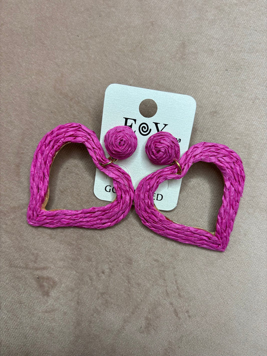 Oorbel Pink Heart