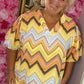 Blouse Special Geel Plus Size maat 48 t/m 54