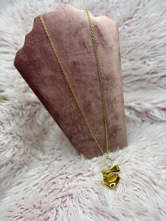 Ketting Heart Big Bow