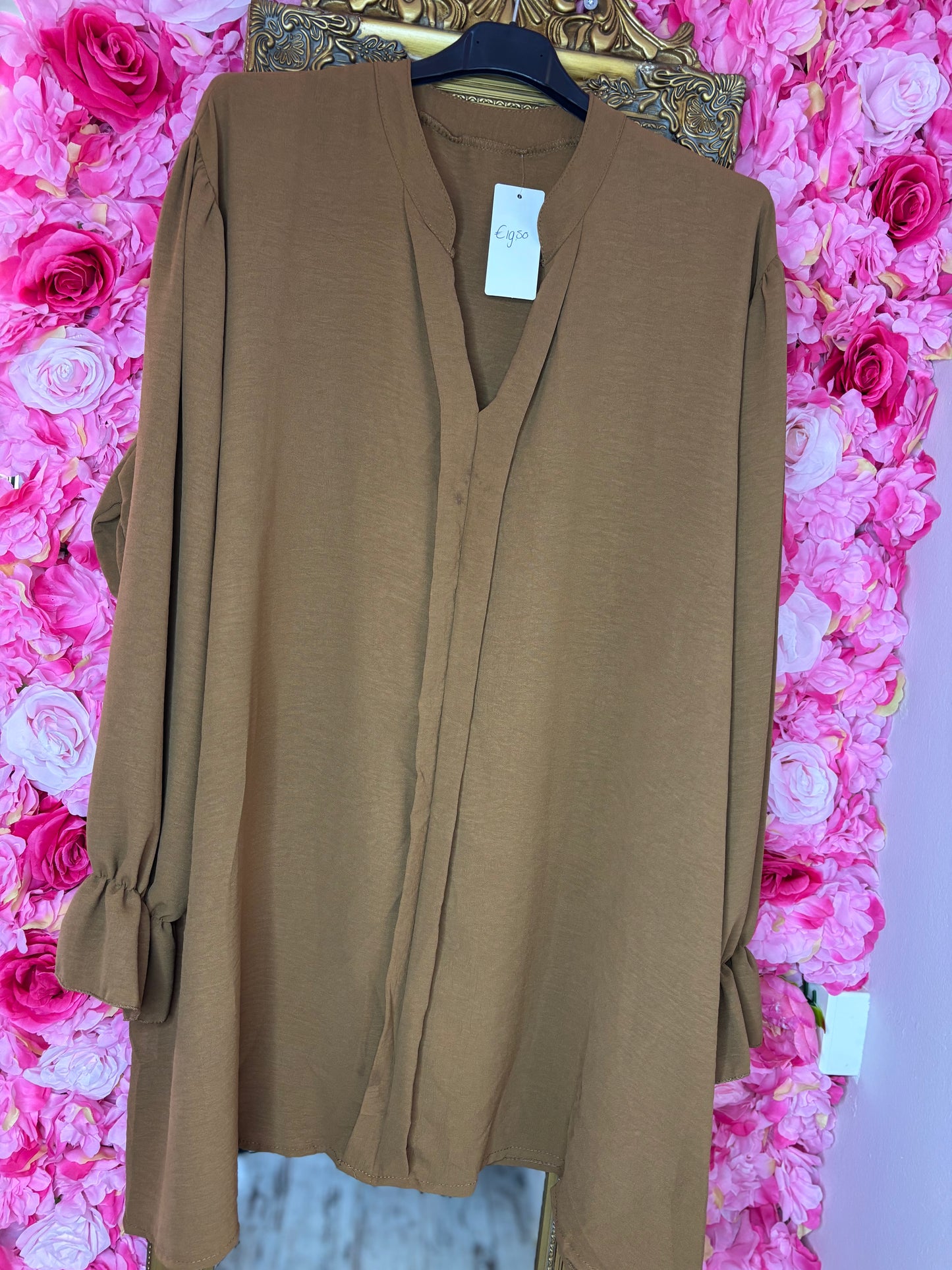 Blouse Musthave Roest Plus Size maat 48 t/m 54