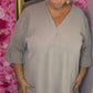 Tuniek An Taupe Plus Size maat 46 t/m 54