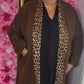Tussen Jas Lolla Bruin Plus Size Maat 50 t/m 58