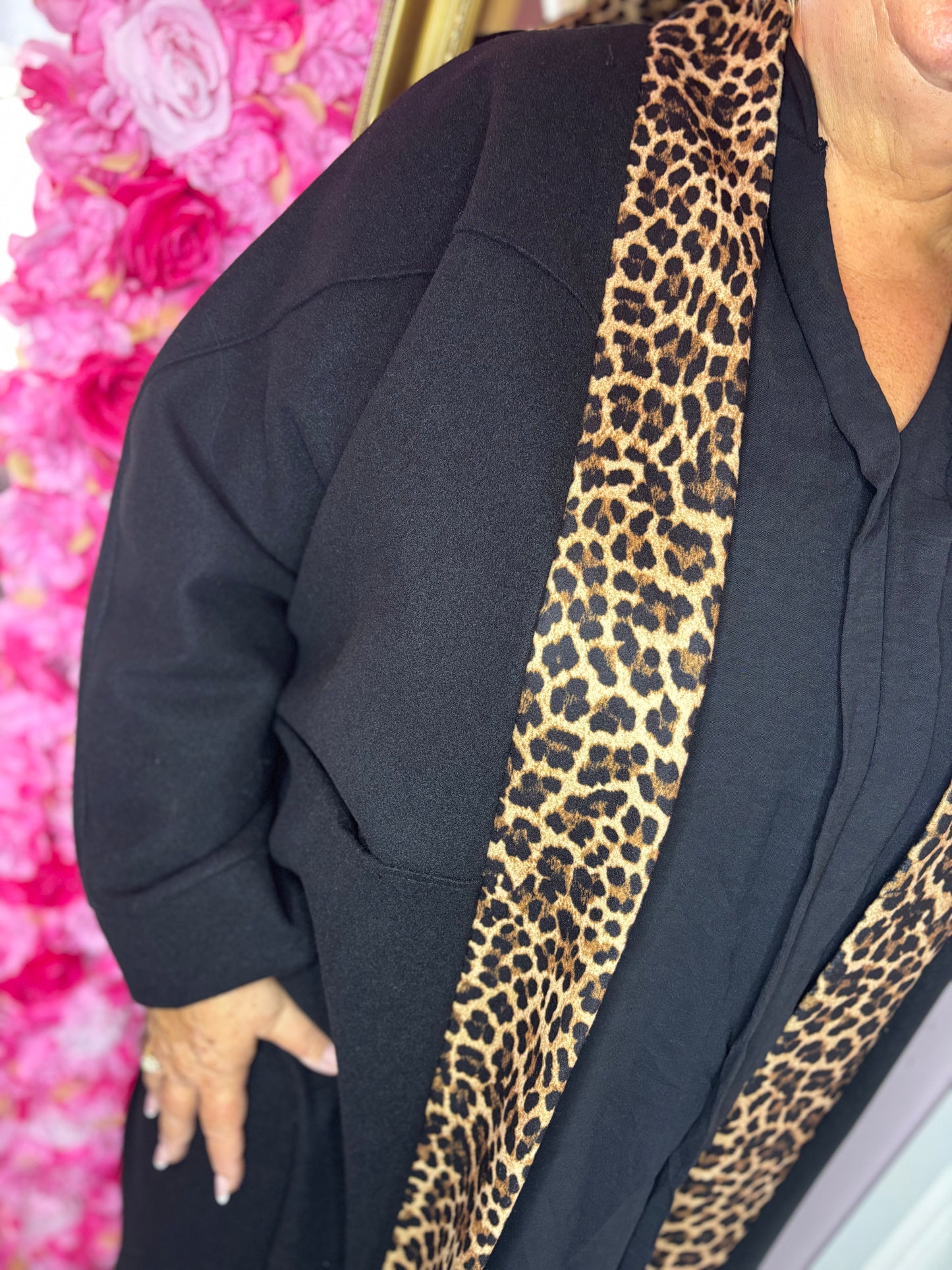 Tussen Jas Lolla Zwart Plus Size Maat 50 t/m 58