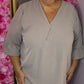 Tuniek An Taupe Plus Size maat 46 t/m 54