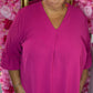 Tuniek An Fuchsia Plus Size maat 46 t/m 54