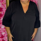 Tuniek An Zwart Plus Size maat 46 t/m 54