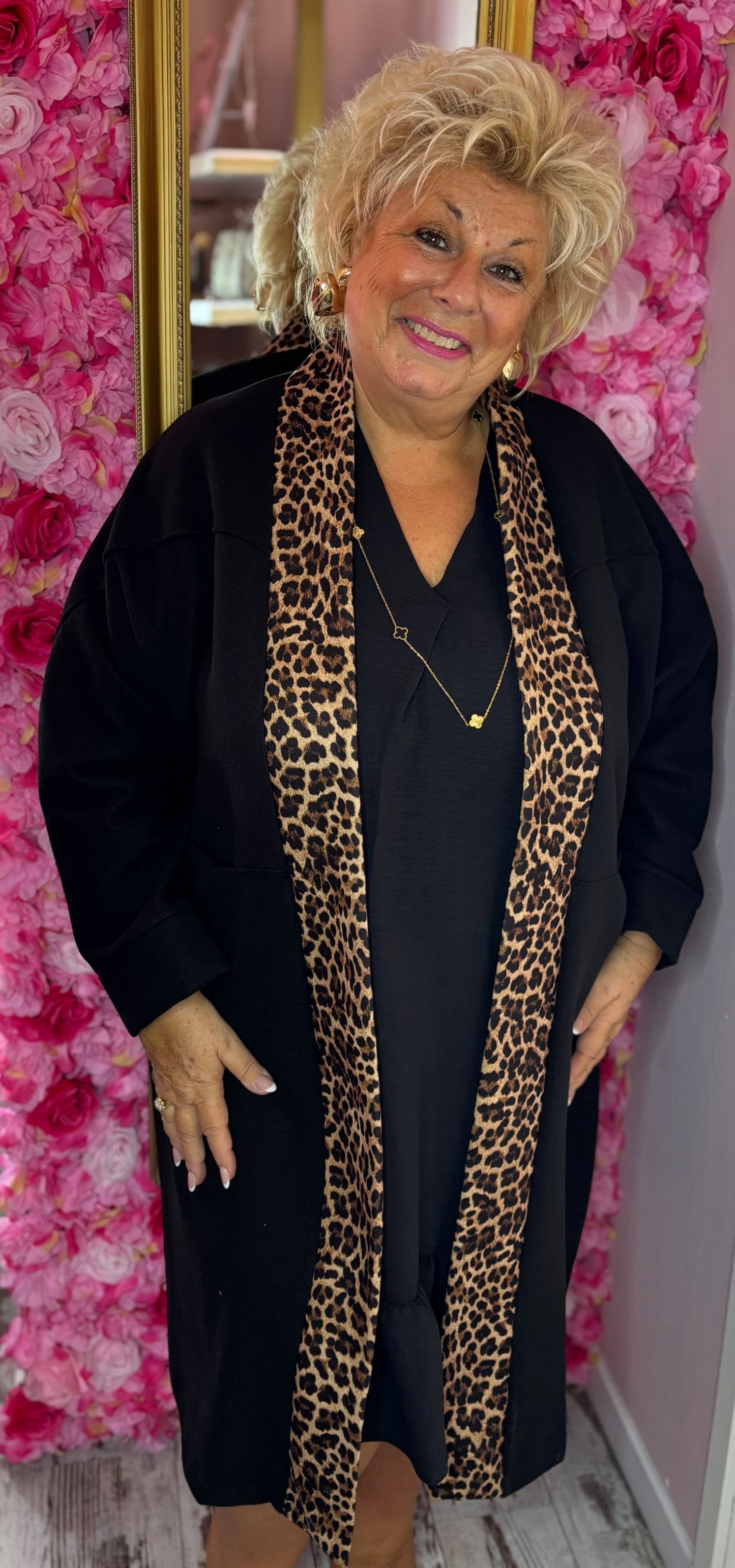 Tuniek An Zwart Plus Size maat 46 t/m 54