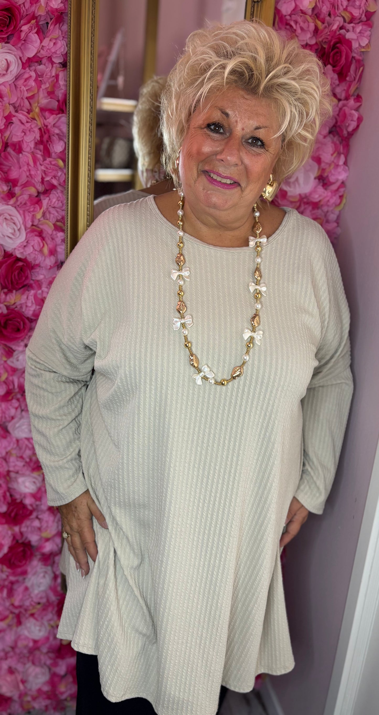 Tuniek Comfort Beige Plus Size maat 48-50 t/m 58