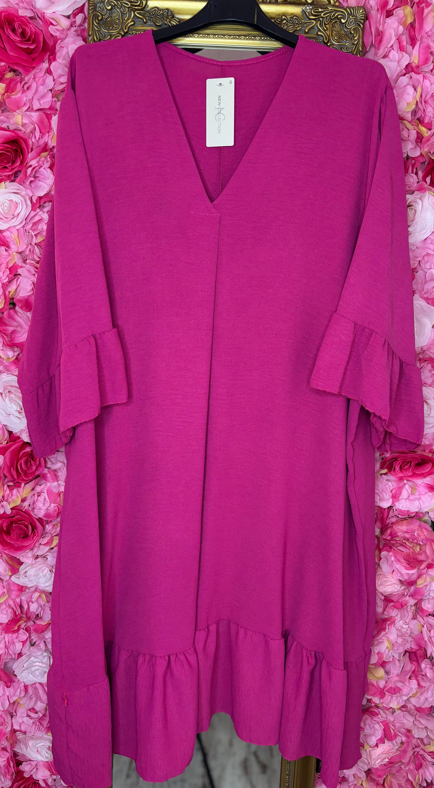 Tuniek An Fuchsia Plus Size maat 46 t/m 54