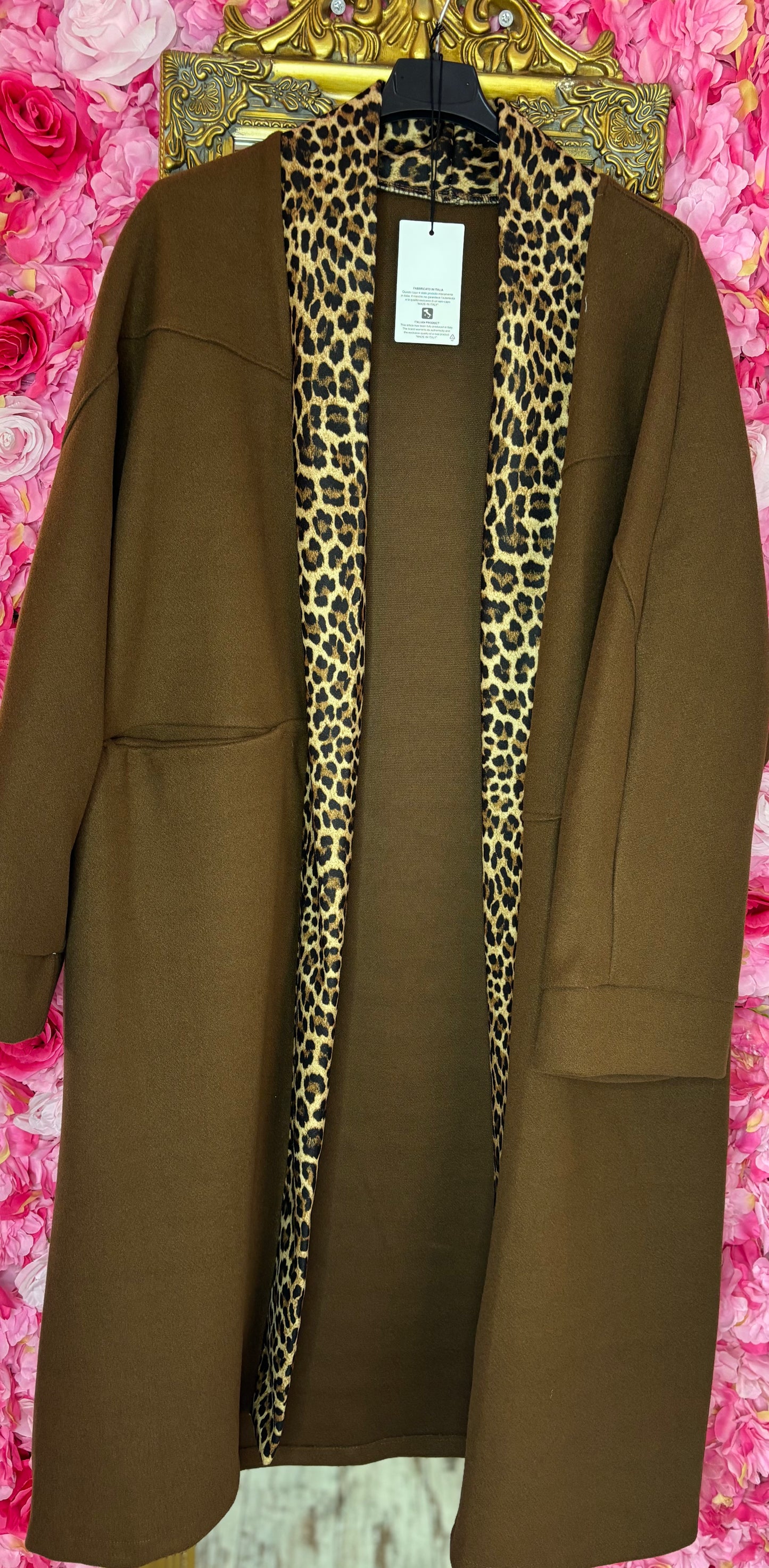 Tussen Jas Lolla Bruin Plus Size Maat 50 t/m 58