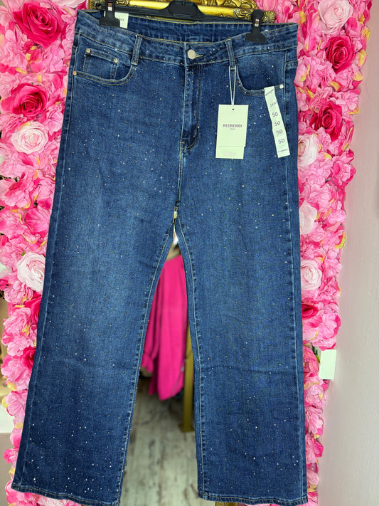 Jeans Strass Maat 44 t/m 52