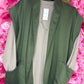 Gilet Daily Leger Groen Plus Size Maat 50 t/m 58