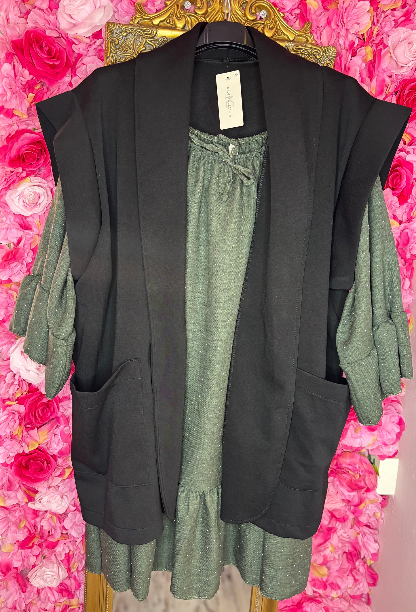 Gilet Daily Zwart Plus Size Maat 50 t/m 58