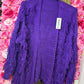 Vest Fluff Paars Plus size Maat 48 t/m 58