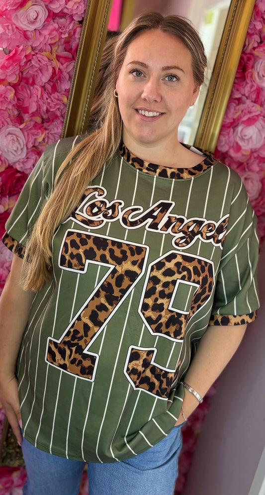 T-shirt Angel 79 Leger Groen Plus Size Maat 44 t/m 50