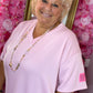 Lange Jurk Perfect Licht Roze Maat 48 t/m 54-56