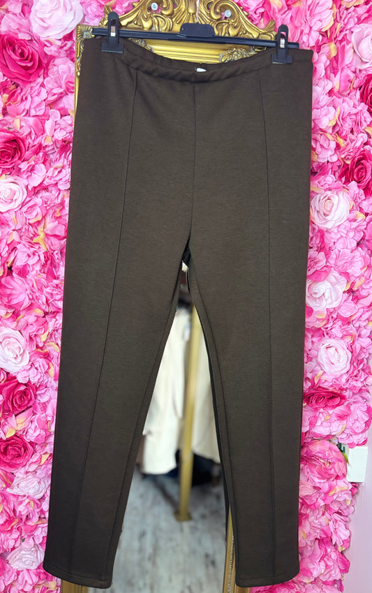Legging Bruin Plus Size maat 42 t/m maat 50