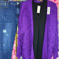 Vest Fluff Paars Plus size Maat 48 t/m 58