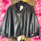 Leather Look Jas Chanel Zwart Plus Size Maat 44 t/m 52