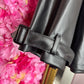 Leather Look Jas Chanel Zwart Plus Size Maat 44 t/m 52