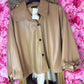 Leather Look Jas Chanel Camel Plus Size Maat 44 t/m 52