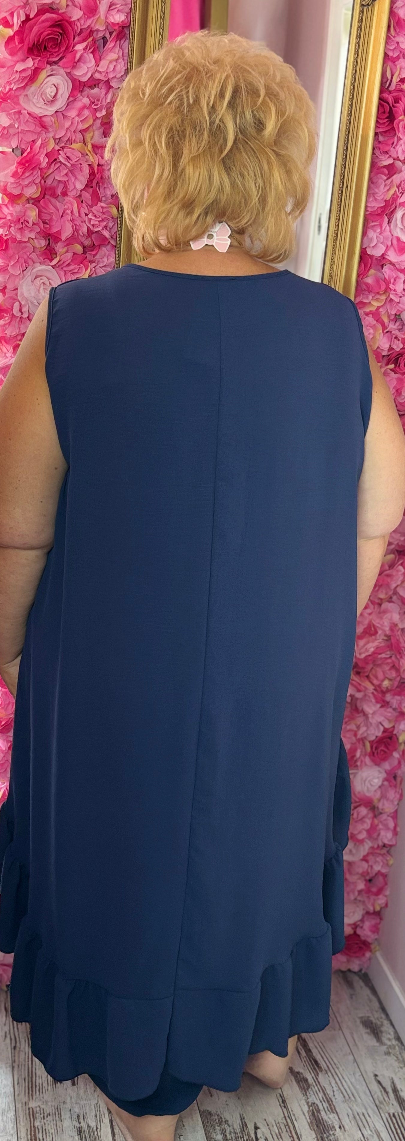 Set Marina Donker Blauw Plus Size maat 46 t/m 52