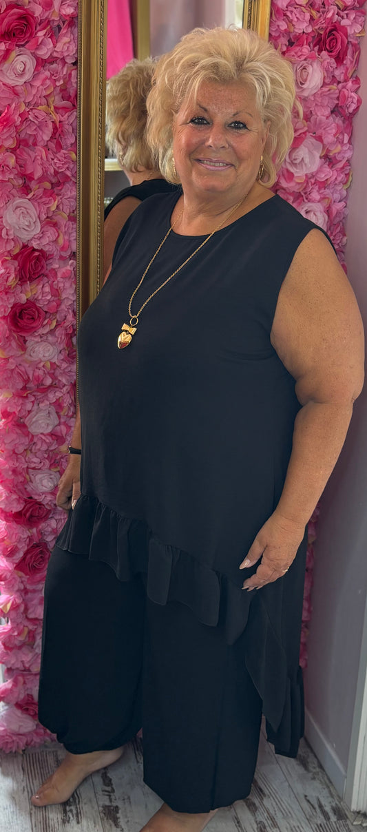 Set Marina Zwart Plus Size maat 46 t/m 52