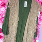 Mouwloos Vest Fluff Beige Plus size Maat 44 t/m 52-54