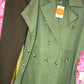 Gilet Cargo Long Leger Groen Plus Size Maat 44 t/m 52