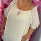 Blouse Sam Beige Plus Size maat 46 t/m 52